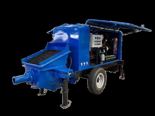 Büyük Ölçekli Mühendislik Projelerinde Uzun Mesafeli Beton Taşıma İçin Sökülebilir Römorklu Beton Pompası